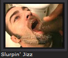 Slurping The Jizz Cum